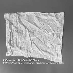 Trapos de Limpieza Blancos 100% Algodón para Absorción de Aceite, Trapos de Láminas, Trapos Industriales, Trapos para Mecánicos y Uso Marino, 10 kg - Product Image 3