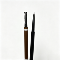Crayon à sourcils double embout, stylo à sourcils à pointe fine avec brosse à poils, maquillage naturel pour les sourcils, résistant à l'eau