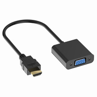 Adaptateur en matériau ABS, paquet de 5, mâle/femelle, pour ordinateur portable, PC, moniteur, projecteur, HDTV, Chromebook, Raspberry Pi, Roku