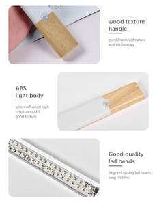 โคมไฟแม่เหล็กแบบเหนี่ยวนำมือจับไม้โคมไฟตู้เสื้อผ้าข้างเตียง LED โคมไฟเซนเซอร์ตรวจจับการเคลื่อนไหวรุ่นใหม่ปี2025 - Product Image 5