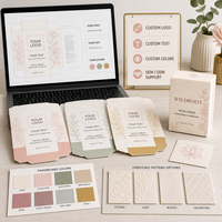 Boîte cosmétique personnalisée en carton blanc gaufré pour crème et sérum, faible MOQ, impression numérique couleur intégrale, pliable, pour marques