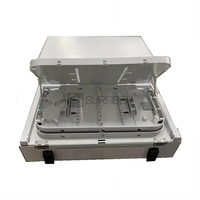 Caja de Distribución de Fibra Óptica FTTH ODF 1U 5G de 19/21 Pulgadas SURFIBER con Panel de Conexiones y Puertos SC/LC/FC/ST para 8 Bandejas de Empalme