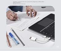 Lector de tarjetas de memoria tipo C con función OTG para computadoras portátiles compatible con transmisión de datos de alta velocidad y tarjetas MS/SDXC