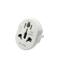 Adaptateur de voyage multi-prises standard allemand, convertisseur de prises 2 broches EU vers UK