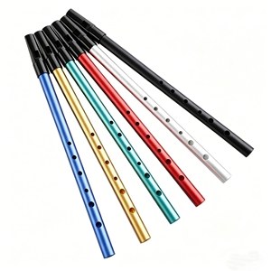 <span class=keywords><strong>Flauta</strong></span> Irlandesa Profesional de 6 Orificios, <span class=keywords><strong>Flauta</strong></span> de Estaño de Acero Inoxidable en Clave C D, Penny Whistle, Instrumento Musical para Principiantes - Product Image 3