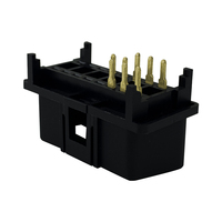 Lecteur de code d'usine de connecteur de prise OBD2 OBDII OBD 12V 24V noir personnalisé