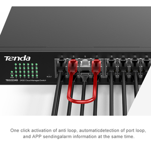 Tenda TEG2228P-24-410W 26ge + 2sfp đám mây quản lý PoE chuyển đổi 28 Cổng 56gbps QoS chức năng dễ dàng quản lý đám mây bảo hành 3 năm - Product Image 4