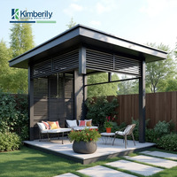 Pergola électrique extérieure en aluminium de style américain, jardin, villa, patio, pavillon de loisirs pour terrasse extérieure