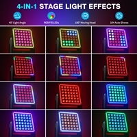 UKING 200W Moving Head Wash Light Led Disco Stage Matrix Strobe Moving Head Light Led Strobe Wall Washer Lights