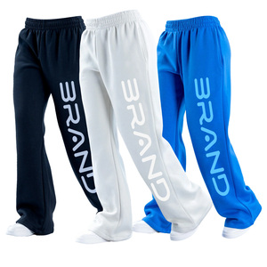 Custom Design Loose Oversized Fit Unisex Streetwear Straight Wide Leg Baggy Track Pants Men Jogger <strong>Sweatpants</strong> - Product Image 2
