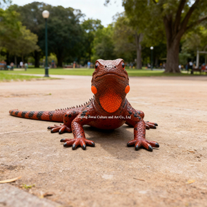 Özelleştirilmiş gerçekçi kertenkele heykel yüksek simülasyon silikon cilt Animatronic kapalı tema parkı müze fabrika doğrudan - Product Image 5