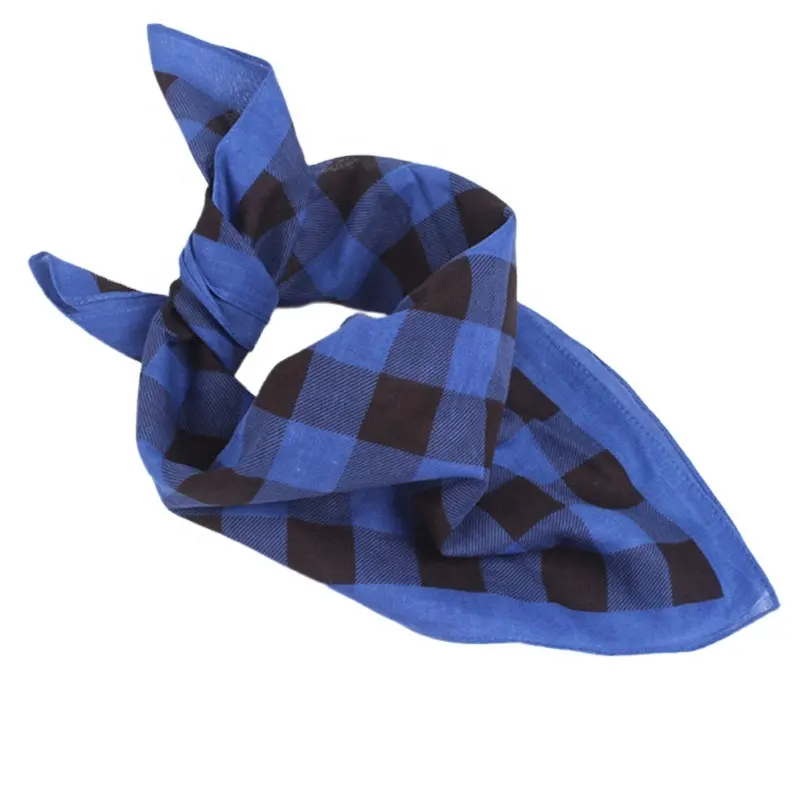 Походный шарф, платок-бандана, квадратный платок, Женский клетчатый платок, тюрбан, аксессуары для волос, повязка на голову #3M07