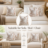 Housse de coussin en polyester personnalisée avec fermeture éclair discrète pour la décoration de la maison, le canapé et la chambre à coucher