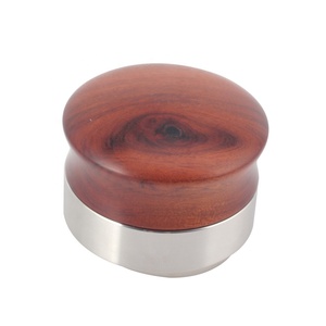 Mango de madera de nogal Profundidad ajustable Espresso Tamper Nivelador - Product Image 2