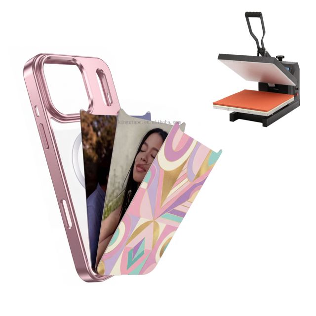 DIY Photos Sublimation Detachable Plate Magnetic Wireless Charging Phone case for Heat Transfer Machine