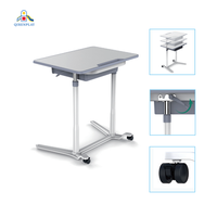 Ensemble de bureau et chaise réglables pour la maternelle - Mobilier de classe pour enfants, table d'étude ergonomique, siège pour la maternelle