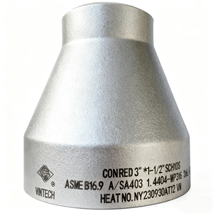 Reductor Concéntrico de Acero Inoxidable de Alta Calidad para Tuberías, Vietnam, ASME B16.9 A/SA403 304/304L 316/316L DN15-300, Liso - Product Image 3