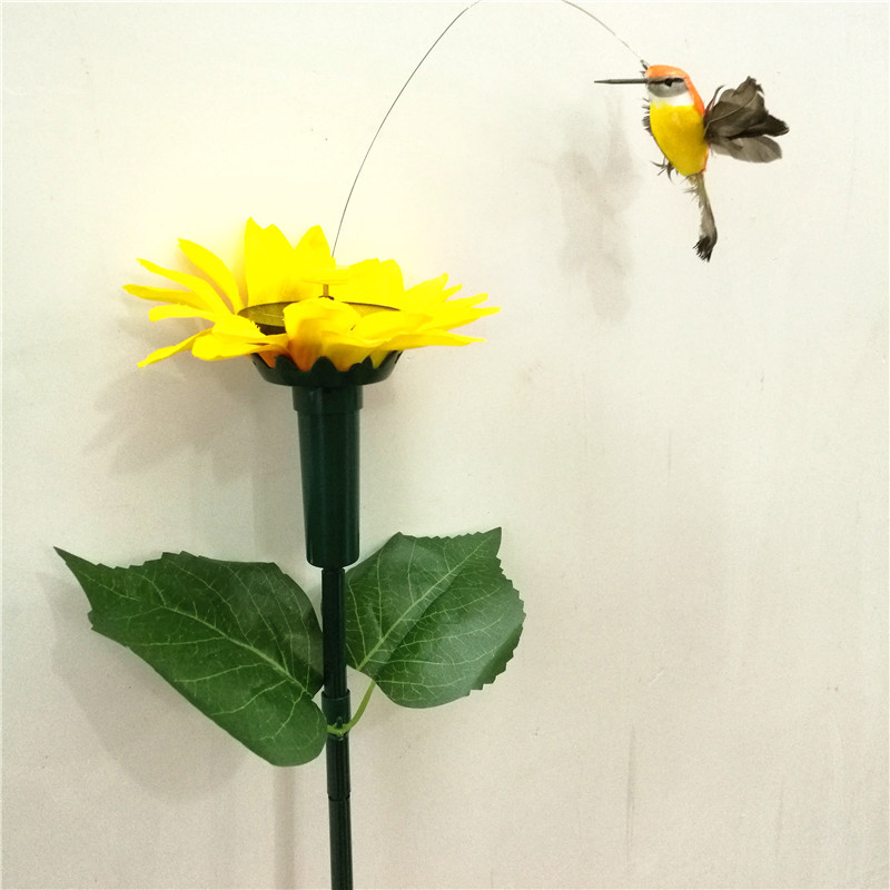 Hummingbird yellow sunflower