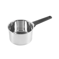 Ensemble de casseroles et poêles en acier inoxydable de forme droite, personnalisable par l'usine OEM, avec couvercle en verre plat