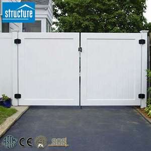 새로 디자인 펜싱 PVC 소재 야외 정원 보안 PVC 개인 정보 보호 문 - Product Image 6