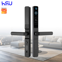 Seguridad Código digital Contraseña Huella digital Wifi Tuya App Suministro sin llave Control remoto Desbloqueo Cerradura de puerta inteligente