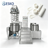 Machine à émulsionner sous vide à levage hydraulique ESKO, mélangeur de crème cosmétique pour la fabrication d'émulsions solaires et d'onguents