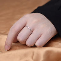 Bague Mlluki Fashion en argent sterling 925 plaqué or, design géométrique simple, ligne enroulée, accessoires de bijouterie