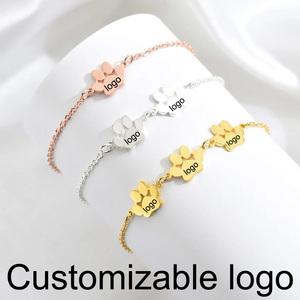 <span class=keywords><strong>Bracelet</strong></span> en acier inoxydable avec pendentif <span class=keywords><strong>patte</strong></span> pour femmes et filles, mignon <span class=keywords><strong>bracelet</strong></span> chaîne <span class=keywords><strong>patte</strong></span> <span class=keywords><strong>de</strong></span> chat ou <span class=keywords><strong>de</strong></span> <span class=keywords><strong>chien</strong></span>, cadeau bijou pour les amoureux des animaux <span class=keywords><strong>de</strong></span> compagnie - Product Image 1