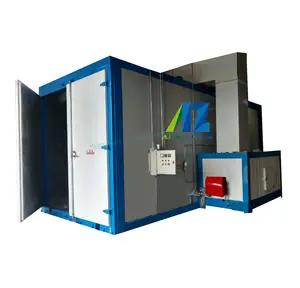 Gas Verwarmde/Elektrisch Verwarmde Poedercoating Gasoven Met Grondrail/Bovenrail