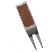 Bâton de golf en cuir de haute qualité personnalisé outil de divot avec accessoires de golf en alliage de zinc pour les joueurs Logo inclus