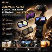 Filtre magnétique GIAI pour caméra Insta360 Luna Ultra, Black Mist Cinebloom CPL ND16, filtre optique en verre pour caméra, accessoire
