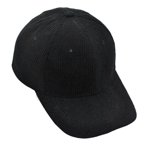 Casquette de baseball unisexe coréenne en velours côtelé polyester quatre saisons, 6 panneaux, personnalisable, couleur unie, vente en gros transfrontalière - Product Image 3