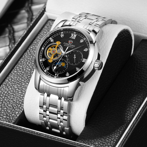 Nouvelle Montre Mécanique Automatique de Luxe Forsining pour Homme, avec Logo Personnalisé, Date et Tourbillon - Product Image 2
