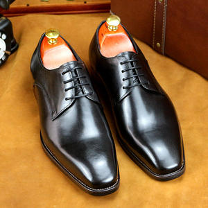 รองเท้าหนังธุรกิจผู้ชายแบบสั่งตัดใหม่ สไตล์คลาสสิกและทันสมัย รองเท้าหนังผู้ชายแบบผูกเชือกสไตล์อังกฤษและรองเท้าอ็อกซ์ฟอร์ด - Product Image 1