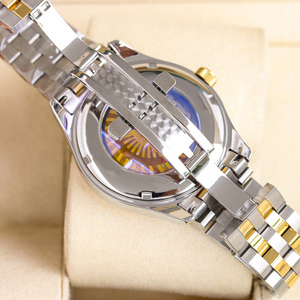 Montre pour homme en acier inoxydable de style professionnel, cadran en cristal saphir, mouvement mécanique, résistante à l'eau, fermoir papillon - Dernière version - Product Image 5