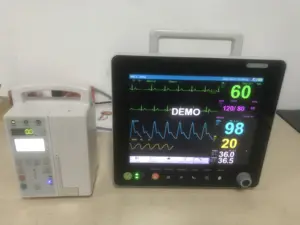 Máquina de monitoramento uso animal, alta qualidade, 15 polegadas, 6 parâmetros, monitor de sinais vitais veterinários