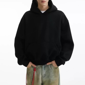 Ventes en gros de sweats à capuche surdimensionnés personnalisés en coton 100% de haute qualité, essentiels du streetwear, sweats à capuche pour hommes - Product Image 3