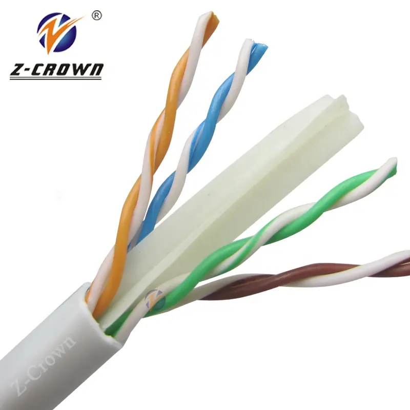 شبكة 2c ذات طاقة cat6 utp ، m كابل داخلي رمادي عالي الجودة