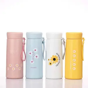 Factory Produced Food Grade Reusable Glass Water Bottle with Rope
