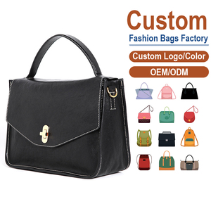 Nouveau Sac à Bandoulière Simple pour Femme, Style Vintage, en Cuir Véritable, Sac Messager Unisexe avec Chaînes, Automne Hiver - Product Image 1