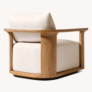 Nhà Máy Bán Hàng Trực Tiếp Boho Mix-Chất Liệu Sinh Thái Hiện Đại Nước UV Chống Tếch Gỗ Ngoài Trời <span class=keywords><strong>Sofa</strong></span> Set Cho Vườn Biệt Thự Khách Sạn Khu Nghỉ Mát Patio - Product Image 4