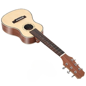 Guitarra de abeto de 28 pulgadas superventas con 6 cuerdas de metal o nailon híbrido definitivo de guitarra y ukelele - Product Image 1