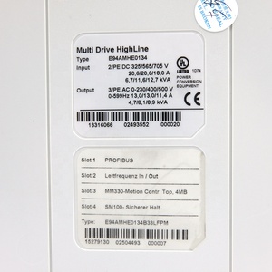 ไดรฟ์ AC รุ่นใหม่เอี่ยม E94AMHE0094 9400 Highline 4KW 565VDC 9.3A พลาสติก ออโตเมชั่น - Product Image 3