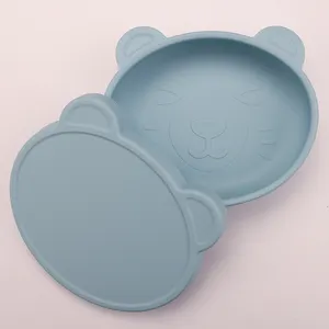 Bol antidérapant en Silicone pour les enfants en bas âge, vaisselle pour bébés, vente en gros,