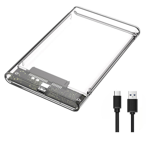 2.5 inch trong suốt ổ cứng bao vây cao su HDD trường hợp cho SSD đĩa HDD 1TB 2TB Ổ đĩa cứng trường hợp - Product Image 2