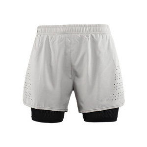 <strong>Men's</strong> 2-in-1 Casual Workout Running <strong>Shorts</strong> with 5\" Quick Dry Training Gym <strong>Short</strong> Solid Canvas Fabric <strong>Longer</strong> Liner Running <strong>Shorts</strong> - Product Image 4