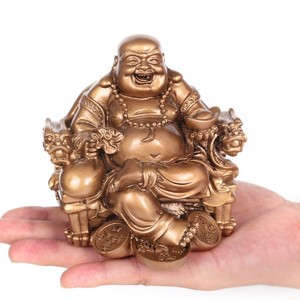 Nuovo stato di buddha in resina fengshui figure artigianato domestico - Product Image 5