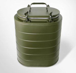 DFC0812 12L 3.5KGS Conteneur isotherme alimentaire en aluminium, couleur vert sauge personnalisée, portable pour l'extérieur avec bretelles - Product Image 5