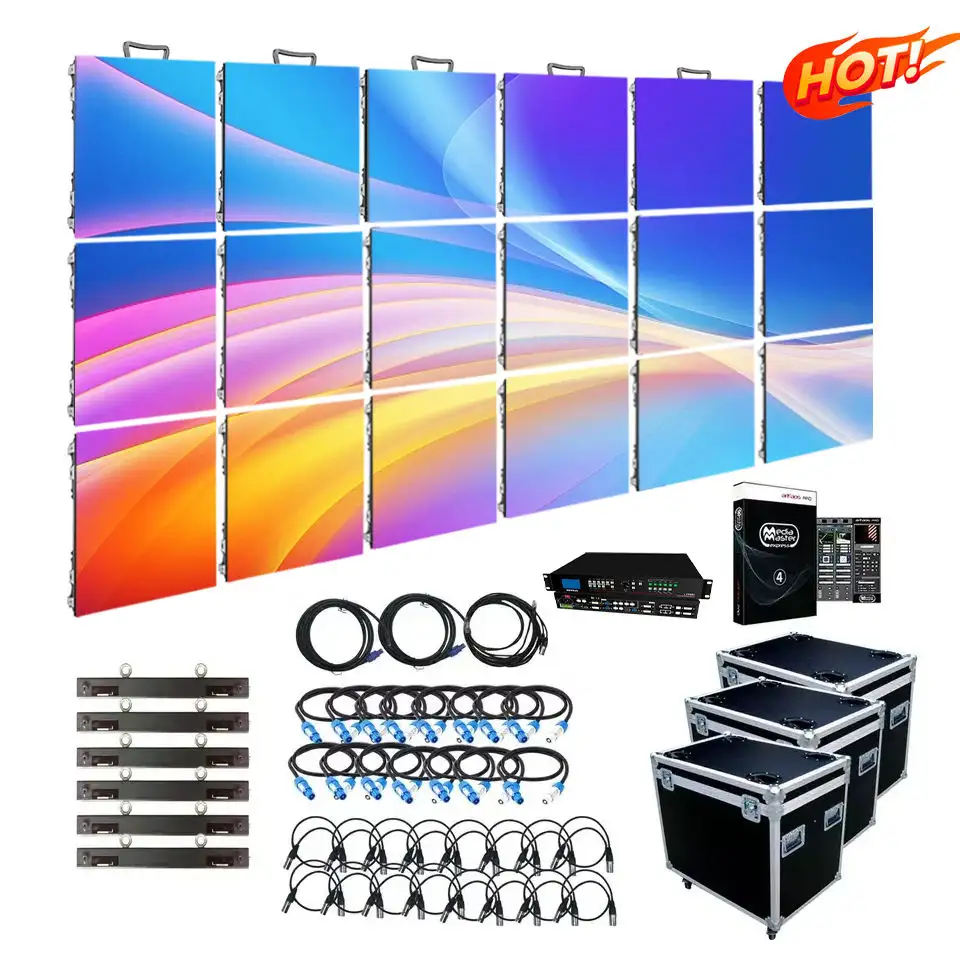 Factory Direct Sale P2.6 P2.9 P3.9 Led Display Screen Panel Outdoor LED Screen 500x500mm Rental Led Video Wall