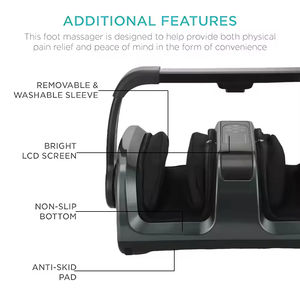 Máquina de masaje de pies de relajación al por mayor pantorrilla tobillo brazo Shiatsu compresión de aire vibratorio masajeador de pies rodante con calor - Product Image 5